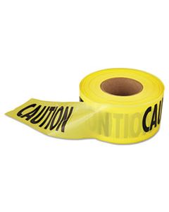 EML711001 "CAUTION" BARRICADE TAPE, 3" X 1,000 FT., YELLOW/BLACK