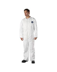 DUPTY120S3XL TYVEK COVERALLS, OPEN WRIST/ANKLE, HD POLYETHYLENE, WHITE, 3X-LARGE, 25/CARTON