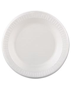 DCC10PWQR QUIET CLASSIC LAMINATED FOAM DINNERWARE, PLATE, 10 1/4", WHITE, 125/PK, 4 PKS/CS