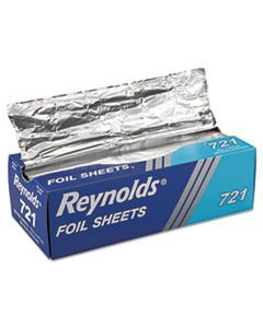 RFP721 INTERFOLDED ALUMINUM FOIL SHEETS, 12 X 10 3/4, SILVER, 500/BOX, 6 BOXES/CARTON