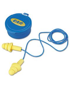 MMM3404002 E A R ULTRAFIT MULTI-USE EARPLUGS, CORDED, 25NRR, YELLOW/BLUE, 50 PAIRS