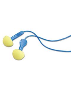 MMM3111114 E A R EXPRESS POD PLUGS, CORDED, 25NRR, YELLOW/BLUE, 100 PAIRS