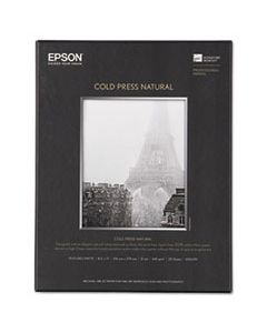EPSS042297 COLD PRESS FINE ART PAPER, 19 MIL, 8.5 X 11, TEXTURED MATTE NATURAL, 25/PACK