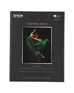 EPSS042307 COLD PRESS BRIGHT FINE ART PAPER, 21MIL, 8.5 X 11, TEXTURED MATTE WHITE, 25/PACK