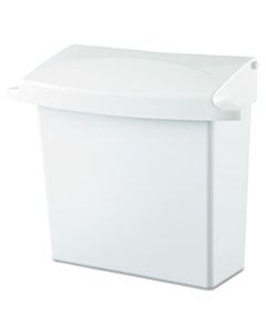 RCP614000 SANITARY NAPKIN RECEPTACLE WITH RIGID LINER, RECTANGULAR, PLASTIC, WHITE