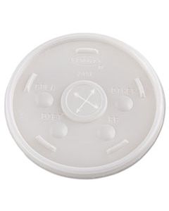 DCC24SL05 PLASTIC COLD CUP LIDS, FITS 24 OZ CUPS, TRANSLUCENT, 500/CARTON