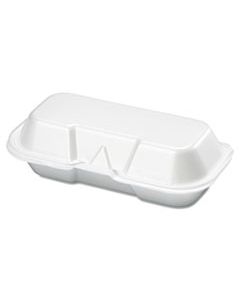 GNP21100 FOAM HOT DOG CONTAINER, 7 3/8 X 3 9/16 X 2 1/4, WHITE, 125/BAG, 4 BAGS/CARTON