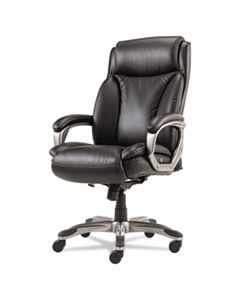 ALEVN4119 ALERA VEON SERIES EXECUTIVE HIGH-BACK LEATHER CHAIR, SUPPORTS UP TO 275 LBS., BLACK SEAT/BLACK BACK, GRAPHITE BASE