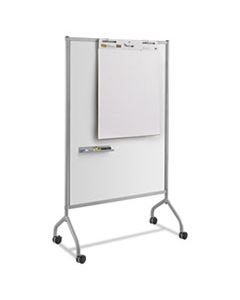 SAF8511GR IMPROMPTU MAGNETIC WHITEBOARD COLLABORATION SCREEN, 42W X 21.5D X 72H, GRAY/WHITE