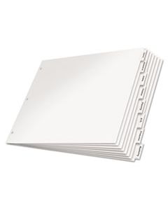 CRD84815 PAPER INSERTABLE DIVIDERS, 8-TAB, 11 X 17, WHITE, 1 SET