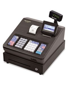 SHRXEA207 XE SERIES ELECTRONIC CASH REGISTER, THERMAL PRINTER, 2500 LOOKUP, 25 CLERKS, LCD