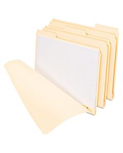 PFX15600 THREE-FASTENER FILE FOLDERS, 1/3-CUT TABS, LETTER SIZE, MANILA, 50/BOX