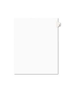 AVE11912 PREPRINTED LEGAL EXHIBIT SIDE TAB INDEX DIVIDERS, AVERY STYLE, 10-TAB, 2, 11 X 8.5, WHITE, 25/PACK