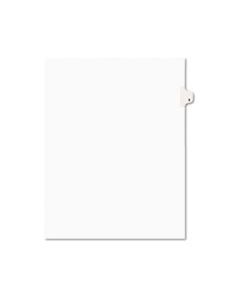 AVE11915 PREPRINTED LEGAL EXHIBIT SIDE TAB INDEX DIVIDERS, AVERY STYLE, 10-TAB, 5, 11 X 8.5, WHITE, 25/PACK