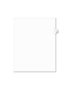 AVE11916 PREPRINTED LEGAL EXHIBIT SIDE TAB INDEX DIVIDERS, AVERY STYLE, 10-TAB, 6, 11 X 8.5, WHITE, 25/PACK