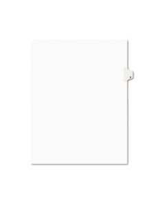 AVE11917 PREPRINTED LEGAL EXHIBIT SIDE TAB INDEX DIVIDERS, AVERY STYLE, 10-TAB, 7, 11 X 8.5, WHITE, 25/PACK