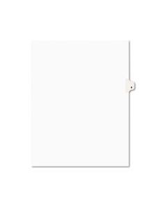 AVE11919 PREPRINTED LEGAL EXHIBIT SIDE TAB INDEX DIVIDERS, AVERY STYLE, 10-TAB, 9, 11 X 8.5, WHITE, 25/PACK