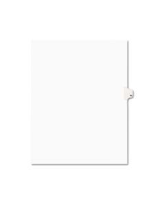 AVE11921 PREPRINTED LEGAL EXHIBIT SIDE TAB INDEX DIVIDERS, AVERY STYLE, 10-TAB, 11, 11 X 8.5, WHITE, 25/PACK
