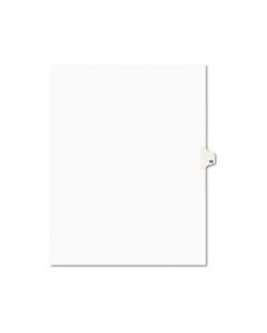 AVE11922 PREPRINTED LEGAL EXHIBIT SIDE TAB INDEX DIVIDERS, AVERY STYLE, 10-TAB, 12, 11 X 8.5, WHITE, 25/PACK