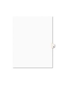 AVE11925 PREPRINTED LEGAL EXHIBIT SIDE TAB INDEX DIVIDERS, AVERY STYLE, 10-TAB, 15, 11 X 8.5, WHITE, 25/PACK