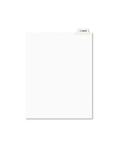 AVE11940 AVERY-STYLE PREPRINTED LEGAL BOTTOM TAB DIVIDER, EXHIBIT A, LETTER, WHITE, 25/PK