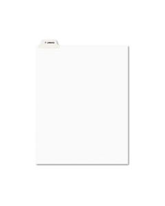 AVE11949 AVERY-STYLE PREPRINTED LEGAL BOTTOM TAB DIVIDER, EXHIBIT J, LETTER, WHITE, 25/PK