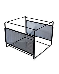 UNV20003 MESH FILE FRAME HOLDER, LETTER, BLACK