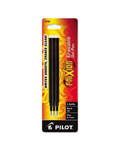 PIL77330 REFILL FOR PILOT FRIXION ERASABLE, FRIXION BALL, FRIXION CLICKER AND FRIXION LX GEL INK PENS, FINE POINT, BLACK INK, 3/PACK