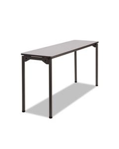 ICE65877 MAXX LEGROOM RECTANGULAR FOLDING TABLE, 60W X 18D X 29-1/2H, GRAY/CHARCOAL