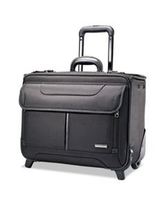 ROLLING CATALOG CASE, 17 1/4 X 7 1/2 X 13, BLACK