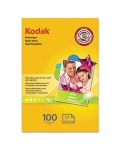 KOD1743327 PHOTO PAPER, 6.5 MIL, 4 X 6, GLOSSY WHITE, 100/PACK