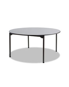 ICE65867 MAXX LEGROOM ROUND FOLDING TABLE, 60" DIA. X 29-1/2"H, GRAY/CHARCOAL