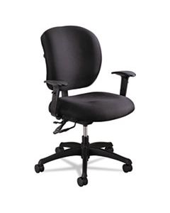 SAF3391BL ALDAY INTENSIVE-USE CHAIR, SUPPORTS UP TO 500 LBS., BLACK SEAT/BLACK BACK, BLACK BASE