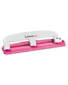 ACI2188 EZ SQUEEZE INCOURAGE THREE-HOLE PUNCH, 12-SHEET CAPACITY, PINK