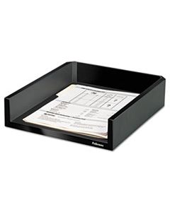 FEL8038501 DESIGNER SUITES DESK TRAY, 1 SECTION, LETTER SIZE FILES, 11.13" X 13" X 2.5", BLACK PEARL