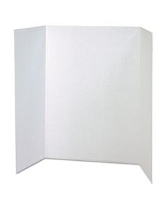 PAC37634 SPOTLIGHT CORRUGATED PRESENTATION DISPLAY BOARDS, 48 X 36, WHITE, 4/CARTON