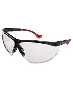 UVXS3300 GENESIS XC TWO-SHOT SAFETY GLASSES, BLACK FRAME, CLEAR LENS