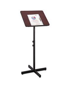 SAF8921MH ADJUSTABLE SPEAKER STAND, 21W X 21D X 29.5H TO 46H, MAHOGANY/BLACK