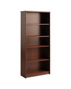 BSHPR76565 ENVOY SERIES FIVE-SHELF BOOKCASE, 29 7/8W X 11 3/4D X 66 3/8H, HANSEN CHERRY