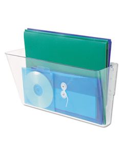 UNV53692 ADD-ON POCKET FOR WALL FILE, LETTER, CLEAR