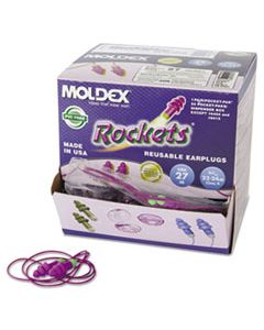 MLX6404 ROCKETS REUSABLE EARPLUGS, CORDED, 27NRR, BAG