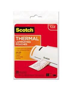 MMMTP590220 LAMINATING POUCHES, 5 MIL, 5.38" X 3.75", GLOSS CLEAR, 20/PACK