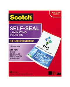 MMMLS85425G SELF-SEALING LAMINATING POUCHES, 9.5 MIL, 9" X 11.5", GLOSS CLEAR, 25/PACK