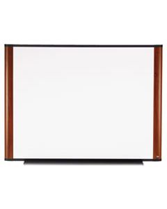 MMMM4836MY MELAMINE DRY ERASE BOARD, 48 X 36, MAHOGANY FRAME