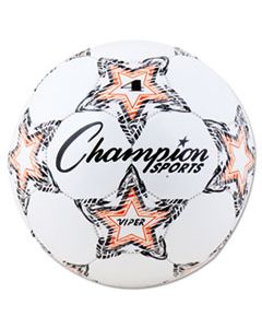 CSIVIPER4 VIPER SOCCER BALL, SIZE 4, 8"- 8 1/4" DIA., WHITE