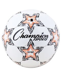 CSIVIPER4 VIPER SOCCER BALL, SIZE 4, 8"- 8 1/4" DIA., WHITE