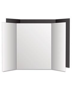 GEO27135 TOO COOL TRI-FOLD POSTER BOARD, 36 X 48, BLACK/WHITE, 6/PK