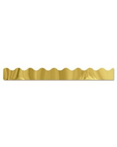 TEPT91252 TERRIFIC TRIMMERS METALLIC BORDERS, GOLD, 10 STRIPS, 2 1/4" X 39" EACH