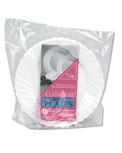 WNACW75180W CLASSICWARE PLATES, PLASTIC, 7.5 IN, WHITE, 180/CASE