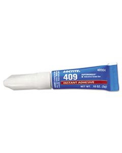 LOC40904 409 SUPER BONDER INSTANT ADHESIVE, GENERAL PURPOSE GEL, 0.10 OZ, DRIES CLEAR